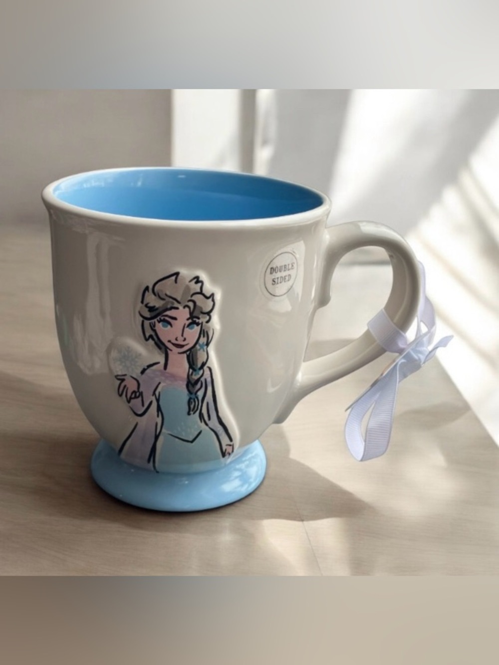 NEW Rae Dunn x Disney Frozen ELSA Up to Snow Good Goblet Coffee Tea Large Mug